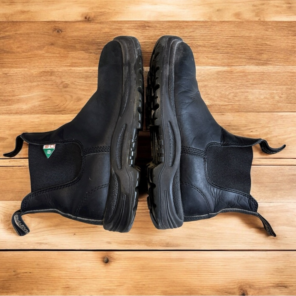 Steele toe Bundlestones size 7.5 AUS 4 Black work boots CSA leather chelsea